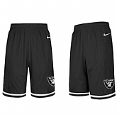 Men's Oakland Raiders Black NFL Shorts